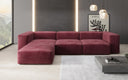 Designer Ecksofa Snug in Samt