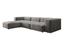 Designer Ecksofa Snug in Samt