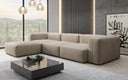 Designer Ecksofa Snug in Samt