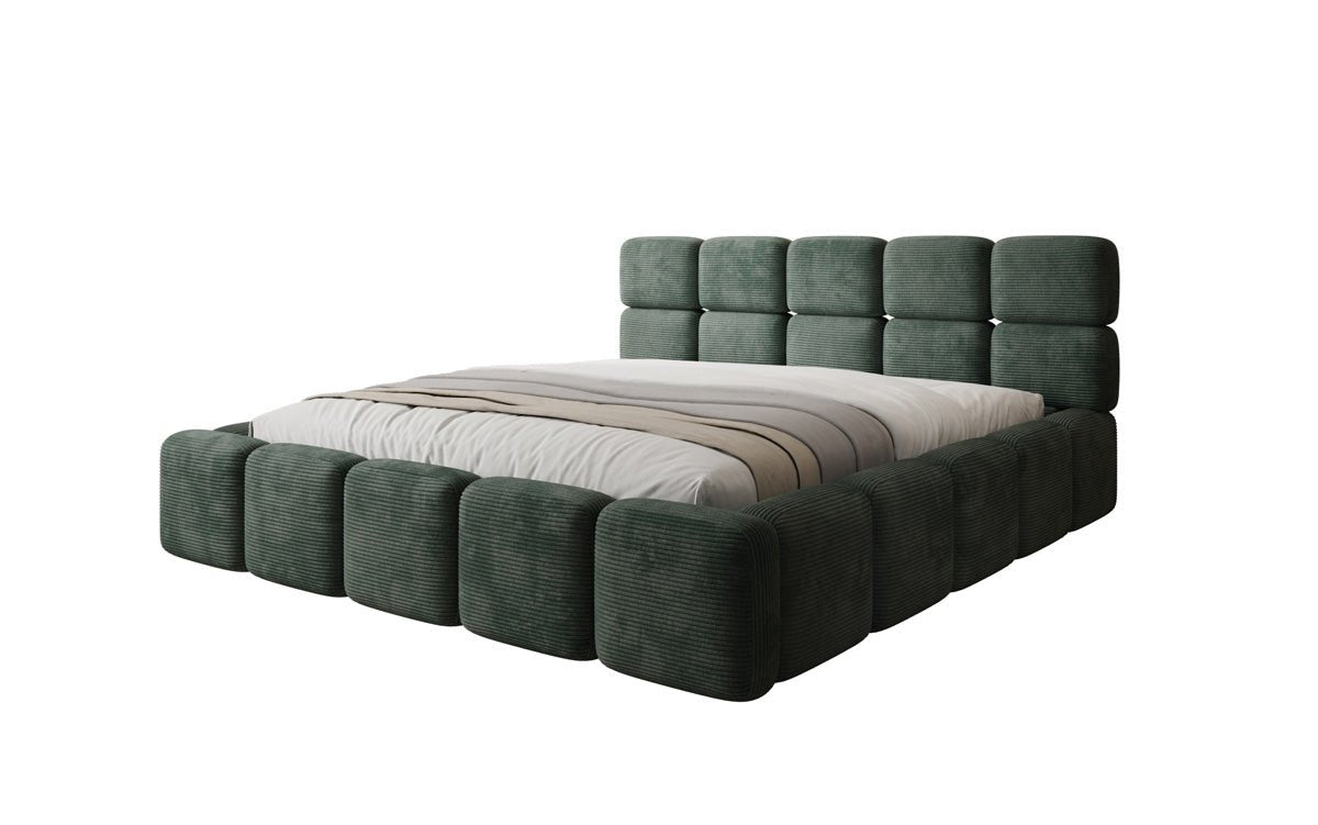 Designer Upholstered Bed Matilda Corduroy with Storage
