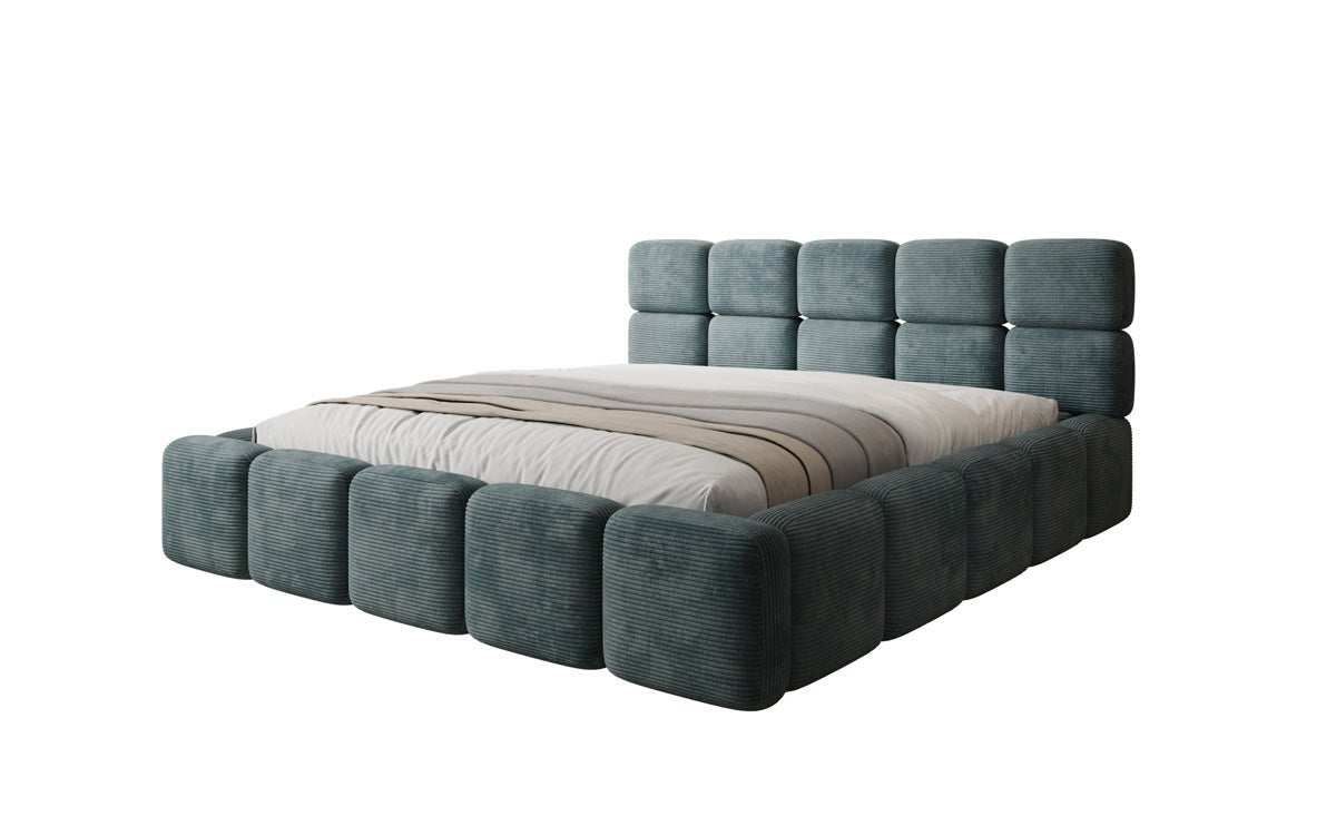 Designer Upholstered Bed Matilda Corduroy with Storage