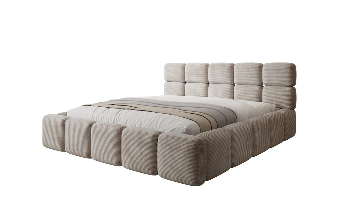 Designer Upholstered Bed Matilda Corduroy with Storage