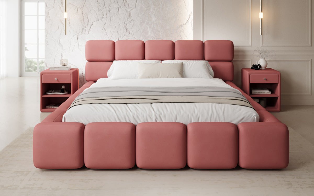 Designer Upholstered Bed Matilda in Fabric with Storage
