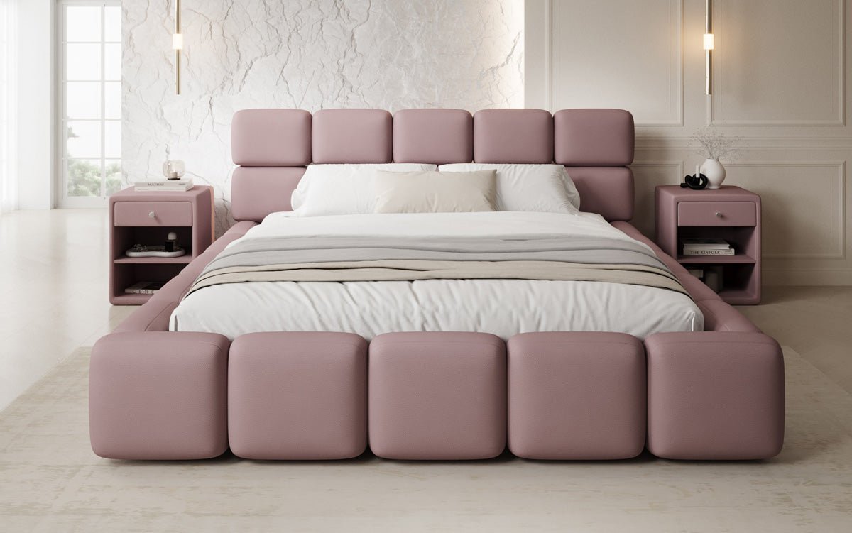 Designer Upholstered Bed Matilda in Fabric with Storage