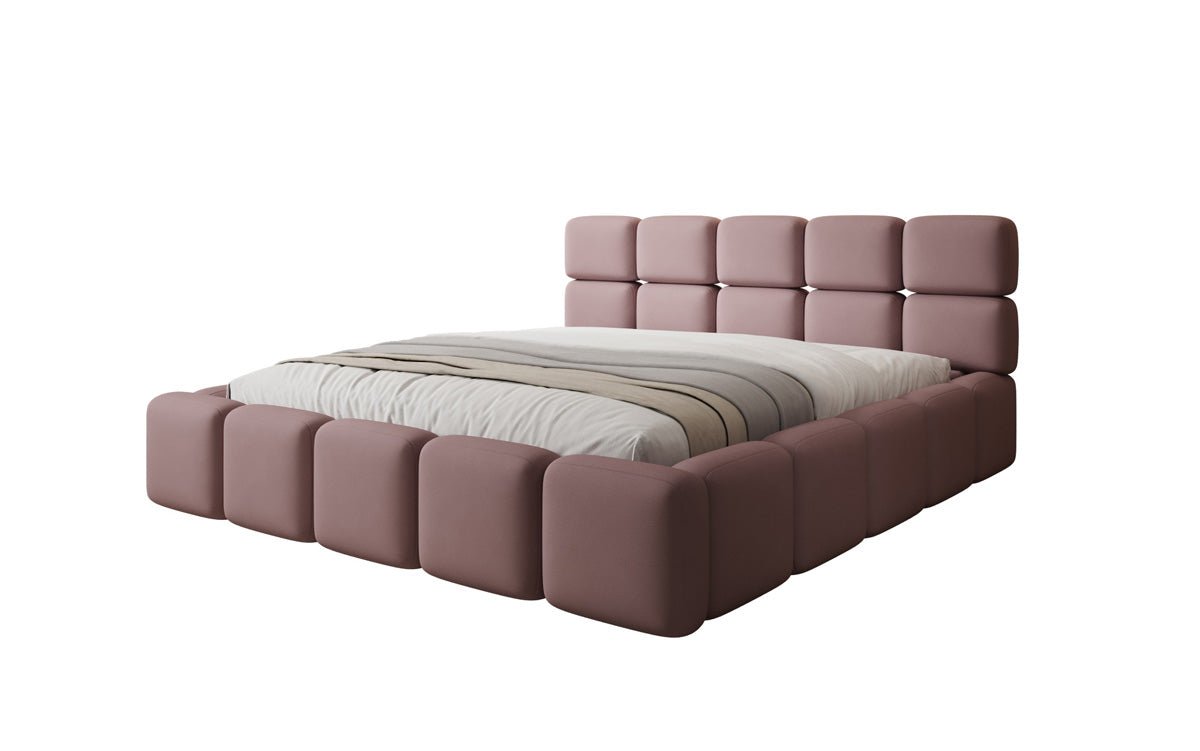 Designer Upholstered Bed Matilda in Fabric with Storage
