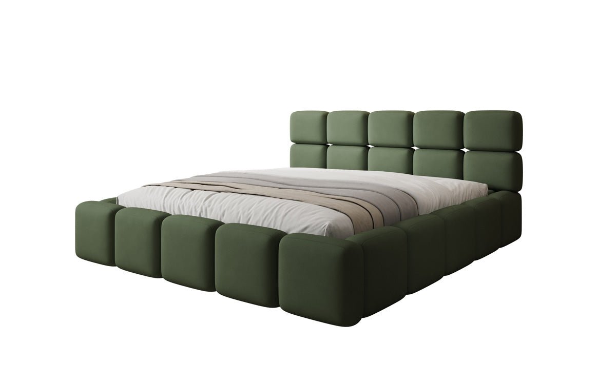 Designer Upholstered Bed Matilda in Fabric with Storage