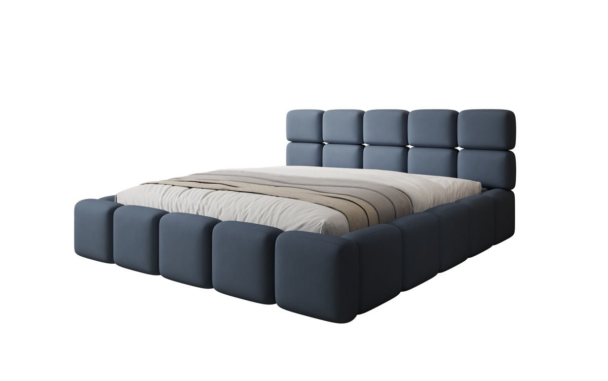 Designer Upholstered Bed Matilda in Fabric with Storage