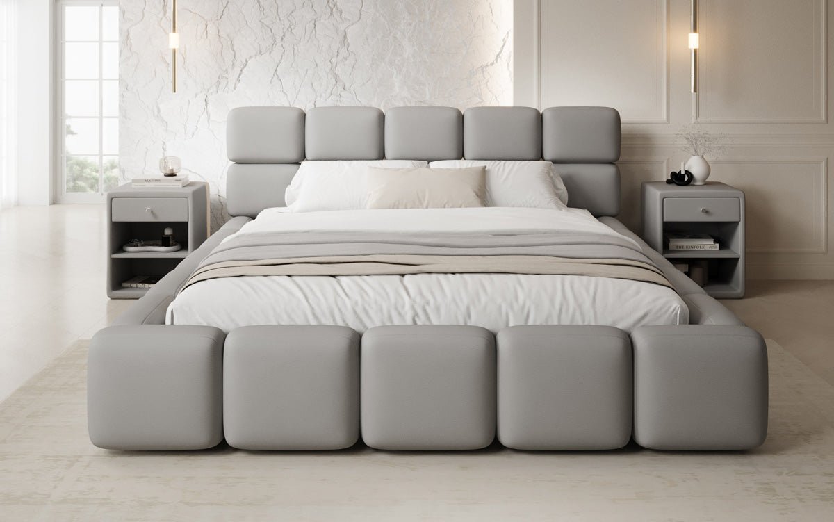 Designer Upholstered Bed Matilda in Fabric with Storage