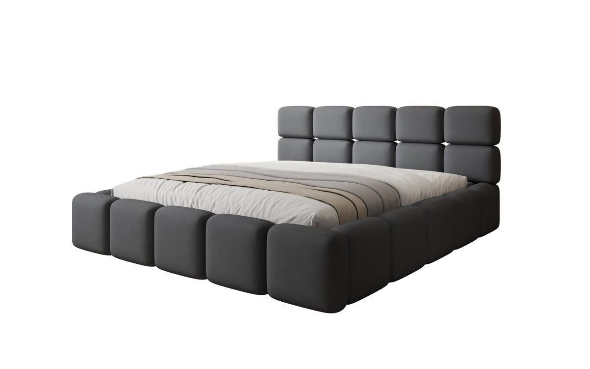 Designer Upholstered Bed Matilda in Fabric with Storage