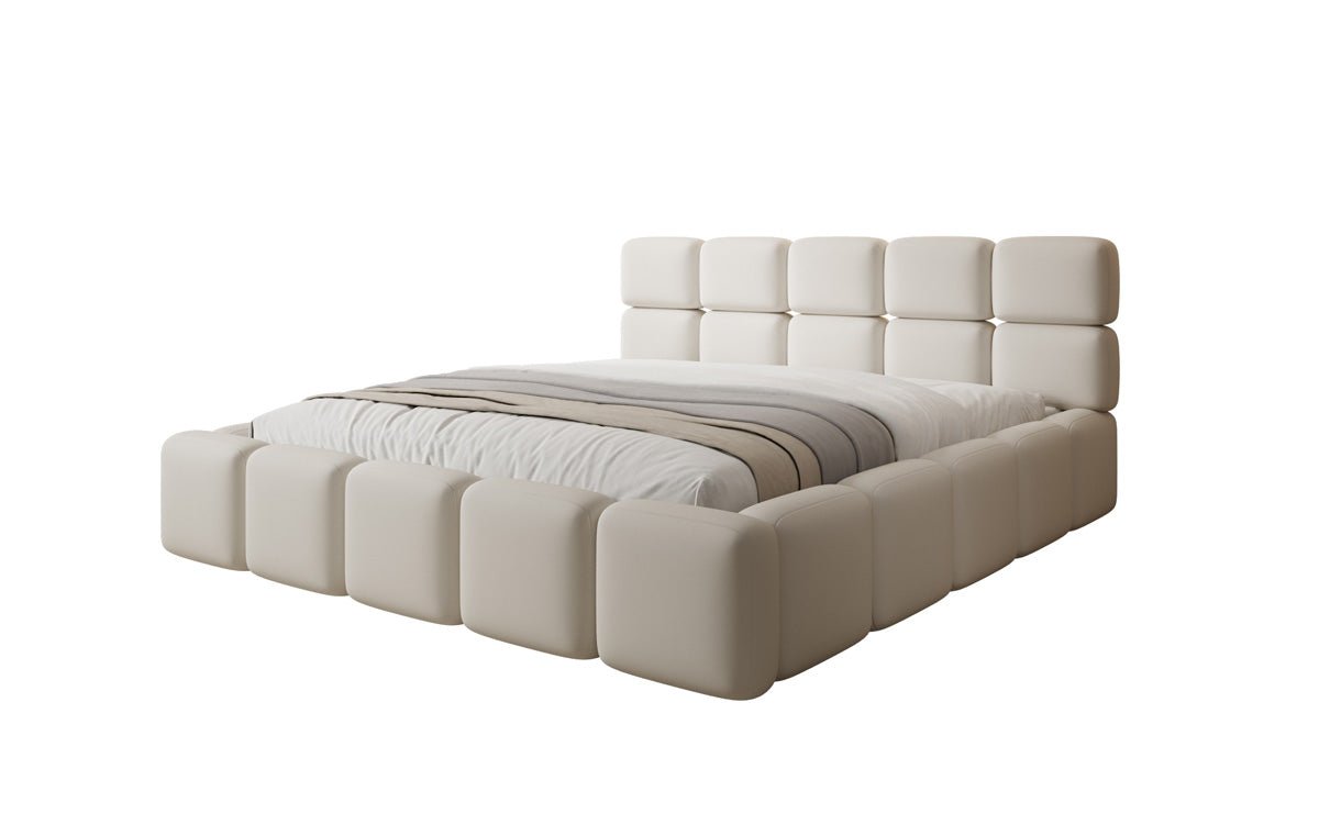 Designer Upholstered Bed Matilda in Fabric with Storage