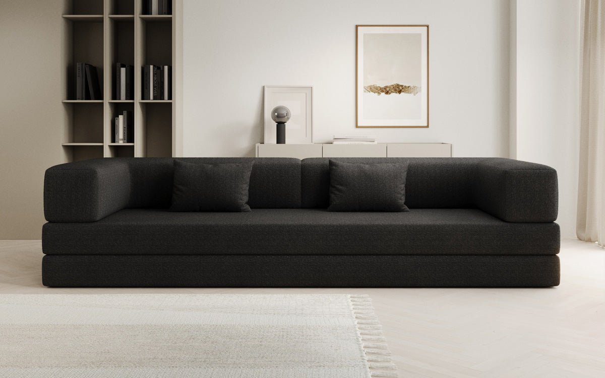 Designer Sofa Lazy 3-Seater XXL in Bouclé