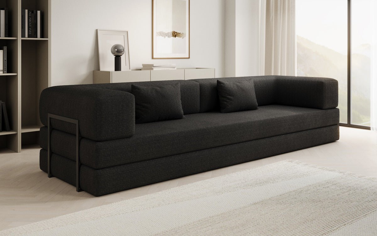 Designer Sofa Lazy 3-Seater XXL in Bouclé