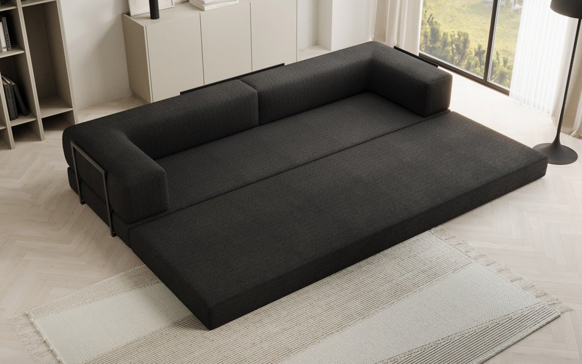 Designer Sofa Lazy 3-Seater XXL in Bouclé