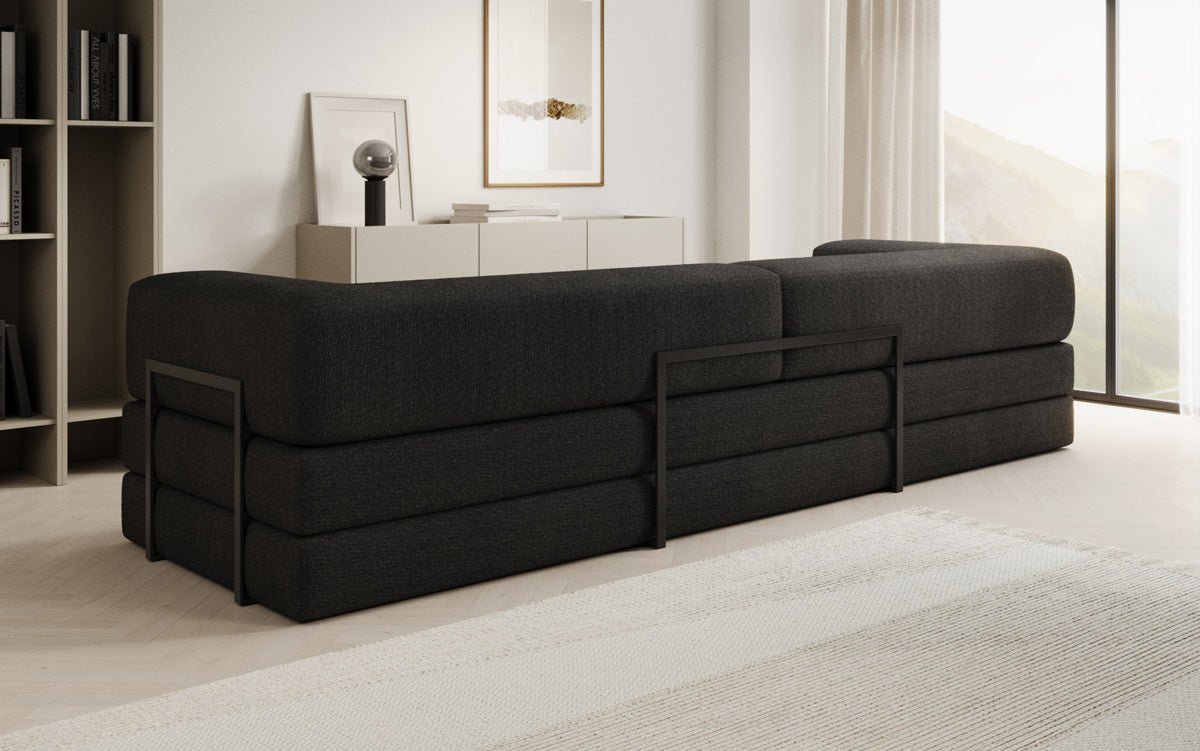 Designer Sofa Lazy 3-Seater XXL in Bouclé