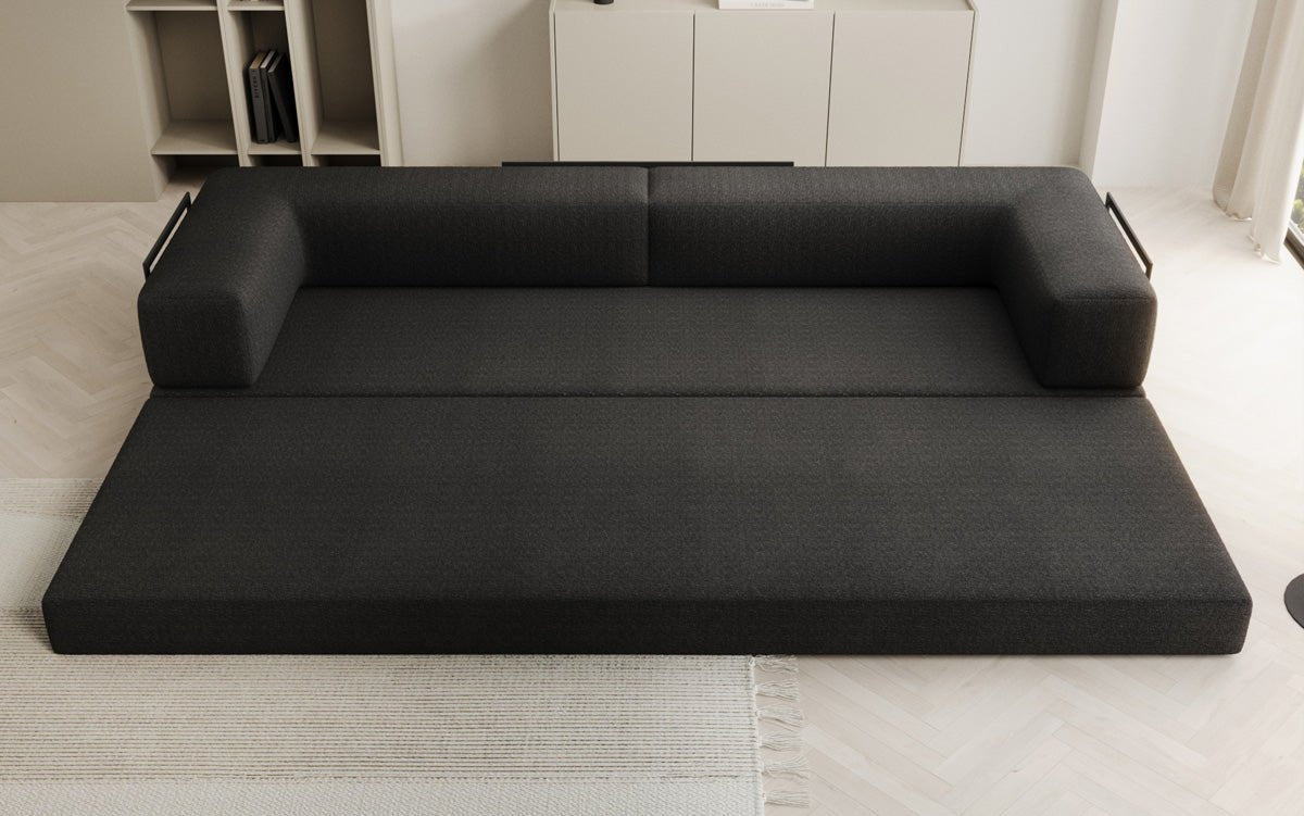 Designer Sofa Lazy 3-Seater XXL in Bouclé