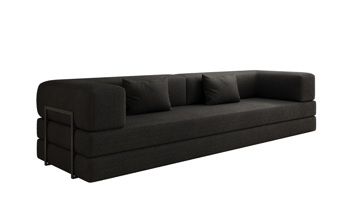 Designer Sofa Lazy 3-Seater XXL in Bouclé