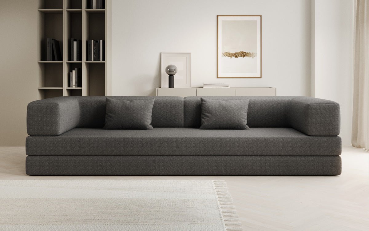 Designer Sofa Lazy 3-Seater XXL in Bouclé