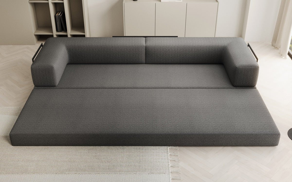 Designer Sofa Lazy 3-Seater XXL in Bouclé