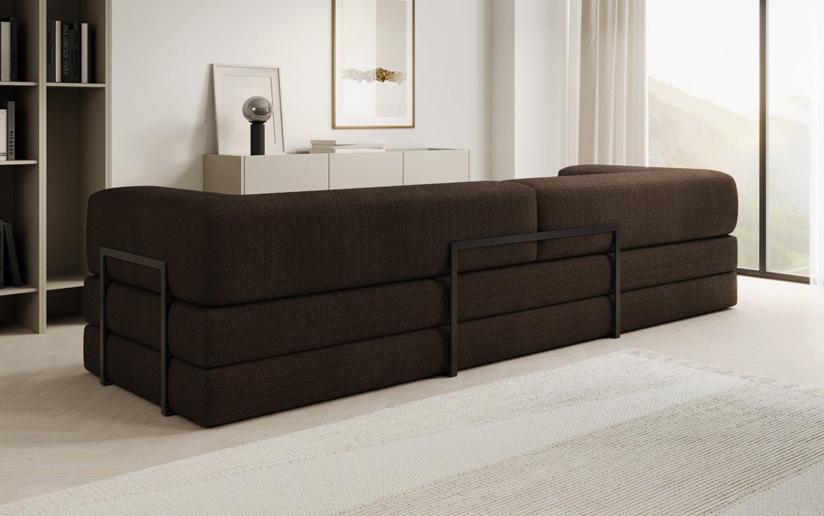 Designer Sofa Lazy 3-Seater XXL in Bouclé