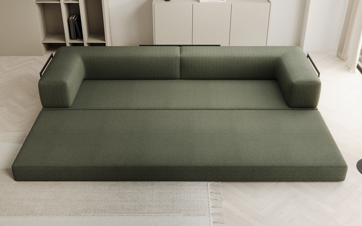Designer Sofa Lazy 3-Seater XXL in Bouclé