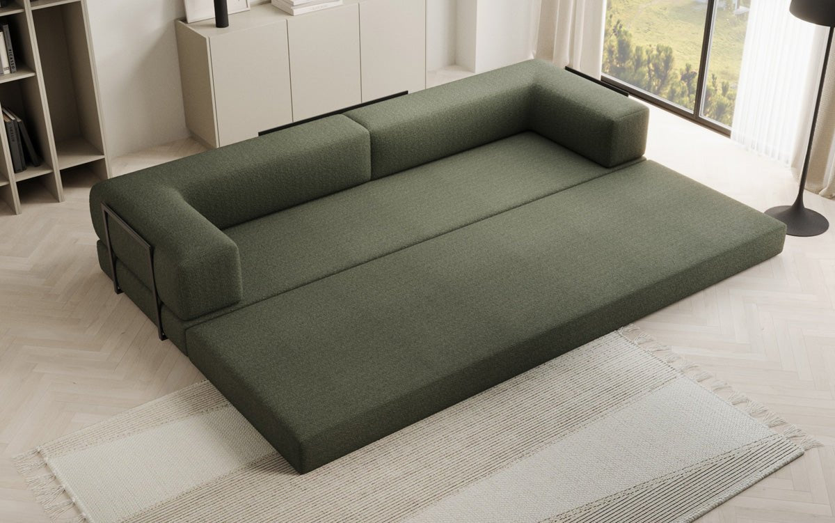 Designer Sofa Lazy 3-Seater XXL in Bouclé