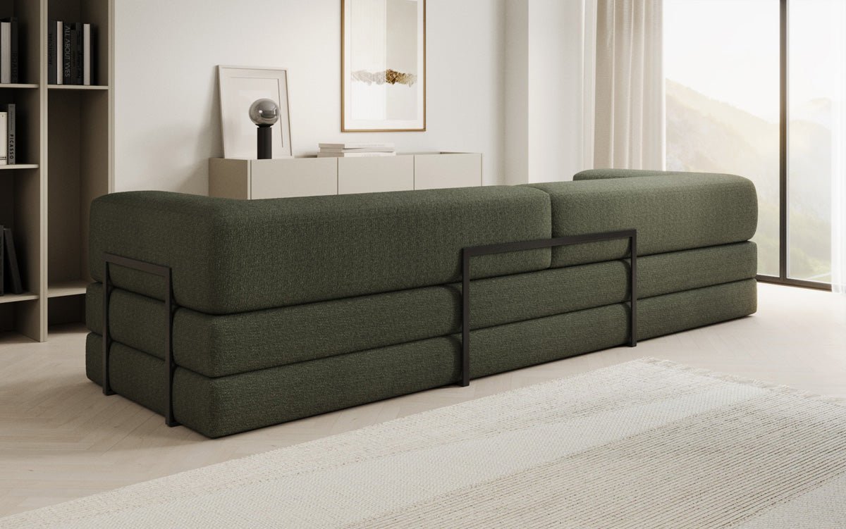 Designer Sofa Lazy 3-Seater XXL in Bouclé