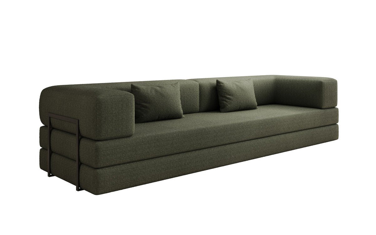 Designer Sofa Lazy 3-Seater XXL in Bouclé
