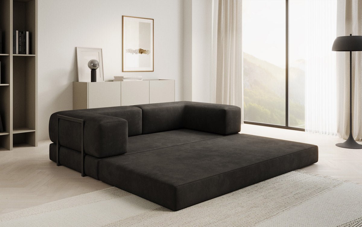 Designer Sofa Lazy 3-Seater in Velvet