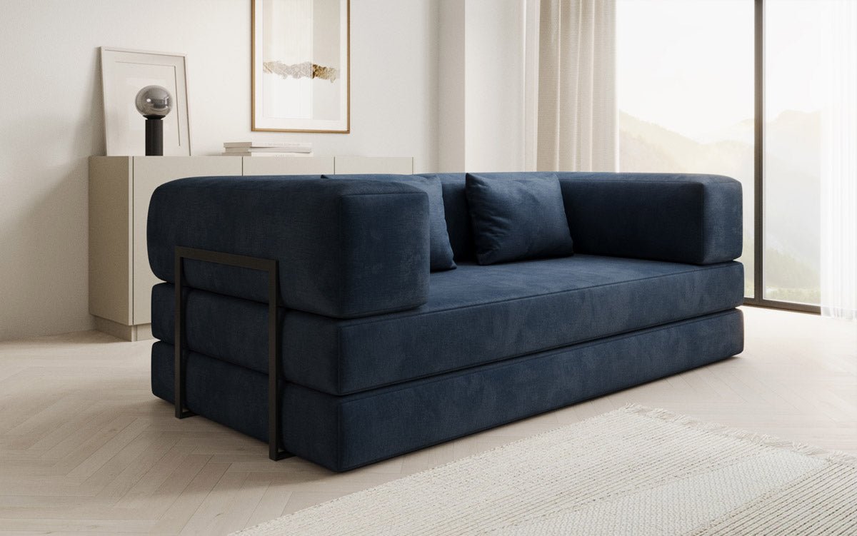 Designer Sofa Lazy 3-Seater in Velvet