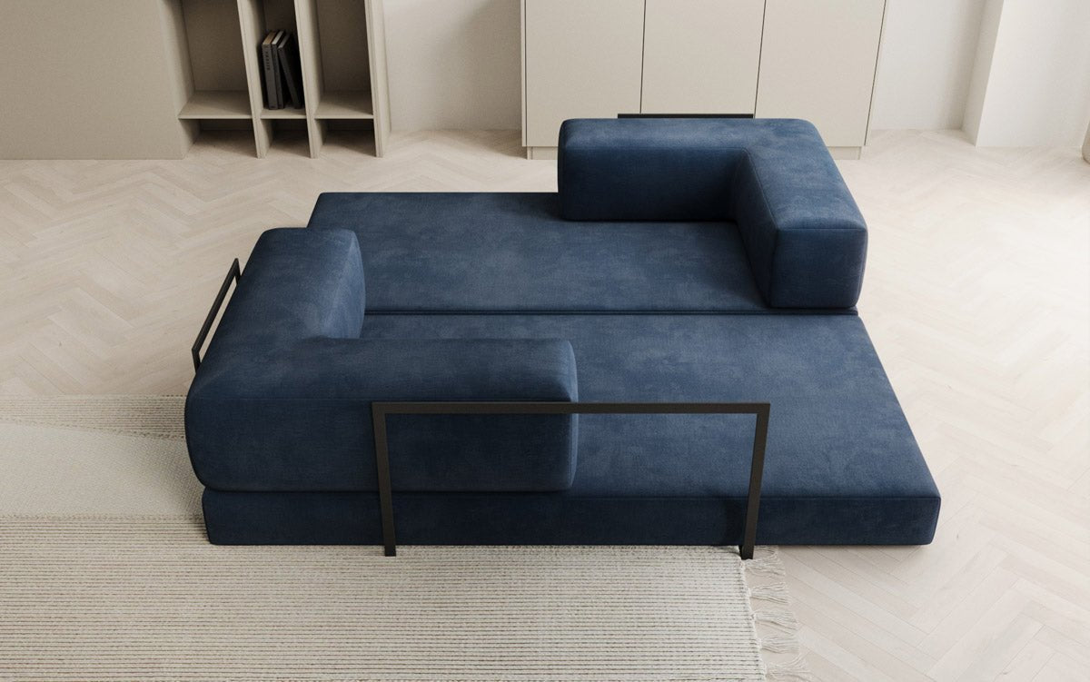 Designer Sofa Lazy 3-Seater in Velvet