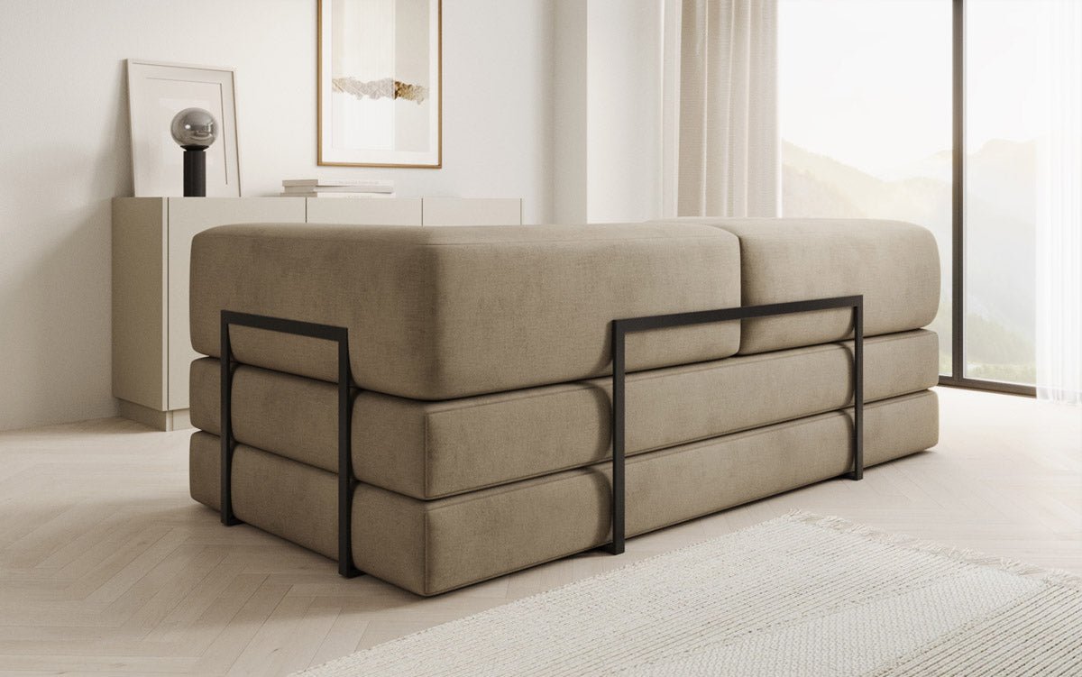 Designer Sofa Lazy 3-Seater in Velvet