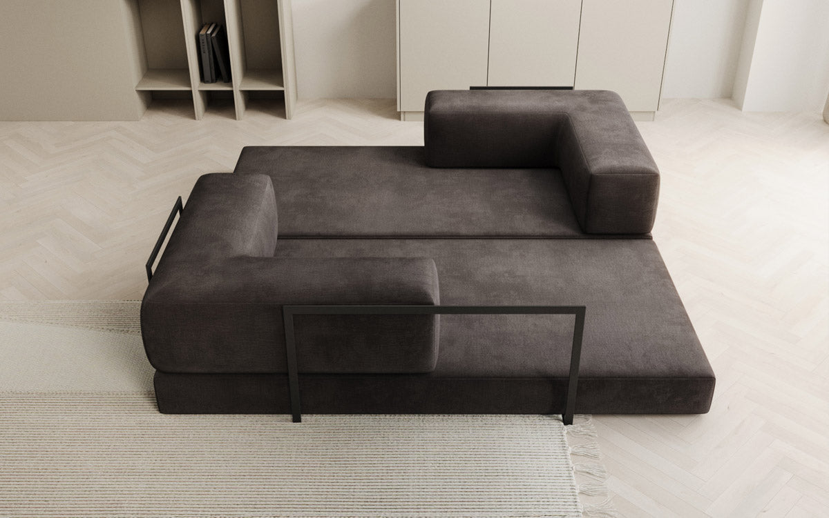 Designer Sofa Lazy 3-Seater in Velvet