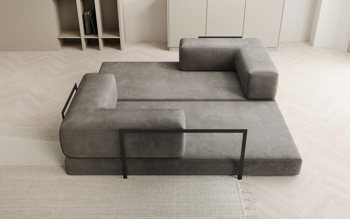 Designer Sofa Lazy 3-Seater in Velvet