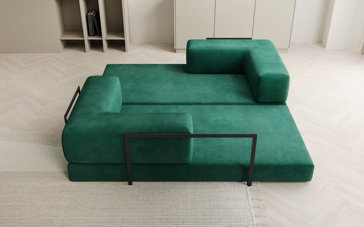 Designer Sofa Lazy 3-Seater in Velvet