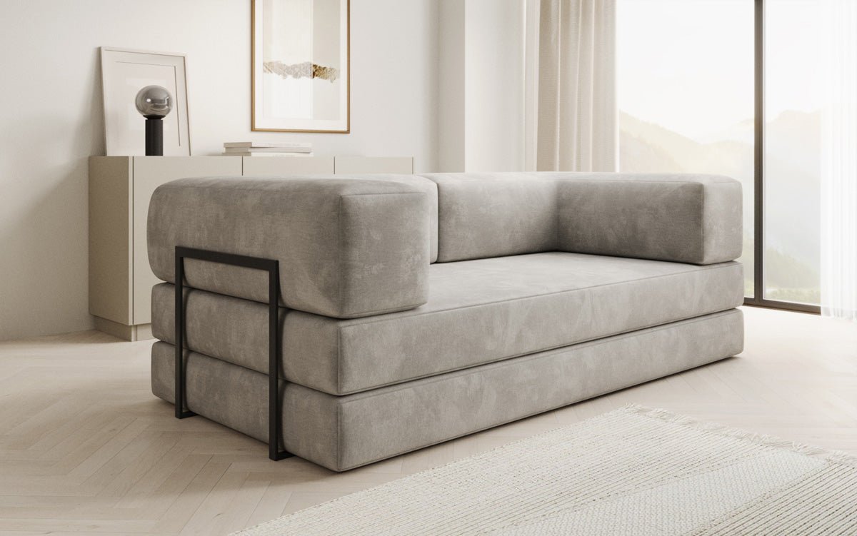 Designer Sofa Lazy 3-Seater in Velvet