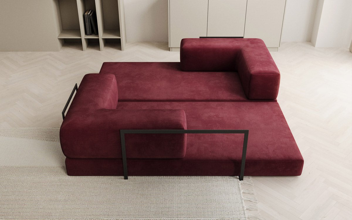 Designer Sofa Lazy 3-Seater in Velvet