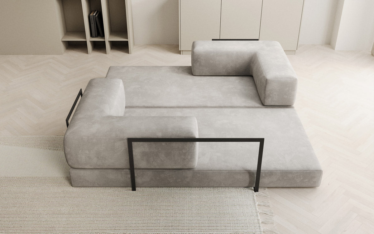 Designer Sofa Lazy 3-Seater in Velvet