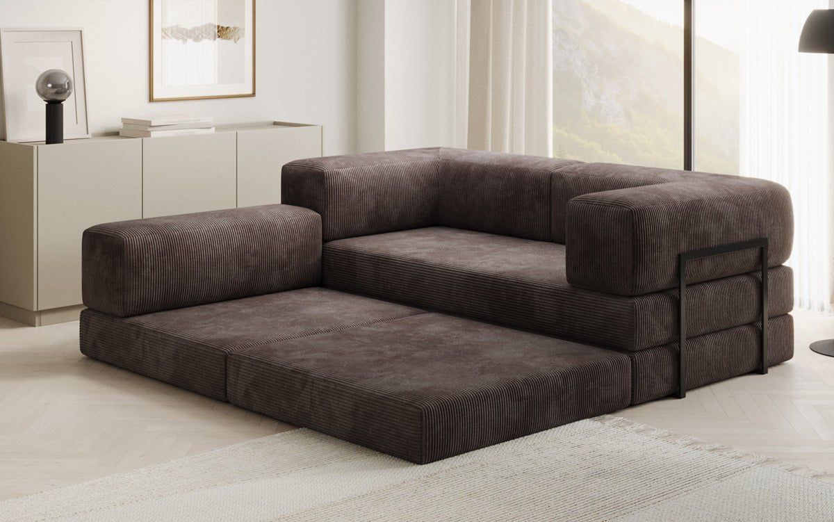 Designer Sofa Lazy L Mini in Corduroy