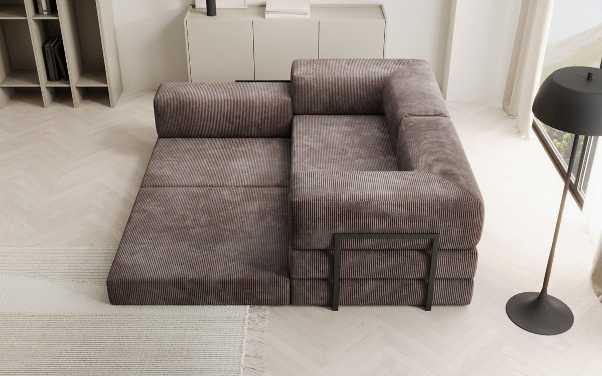Designer Sofa Lazy L Mini in Corduroy