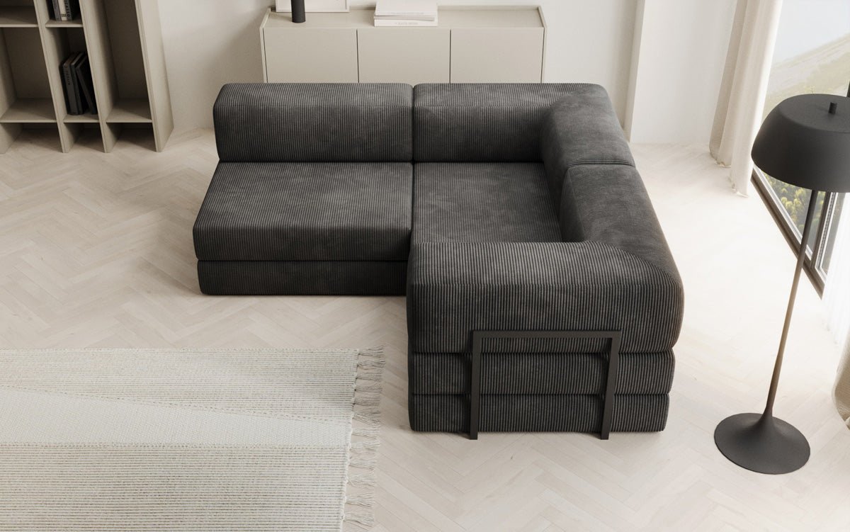 Designer Sofa Lazy L Mini in Corduroy