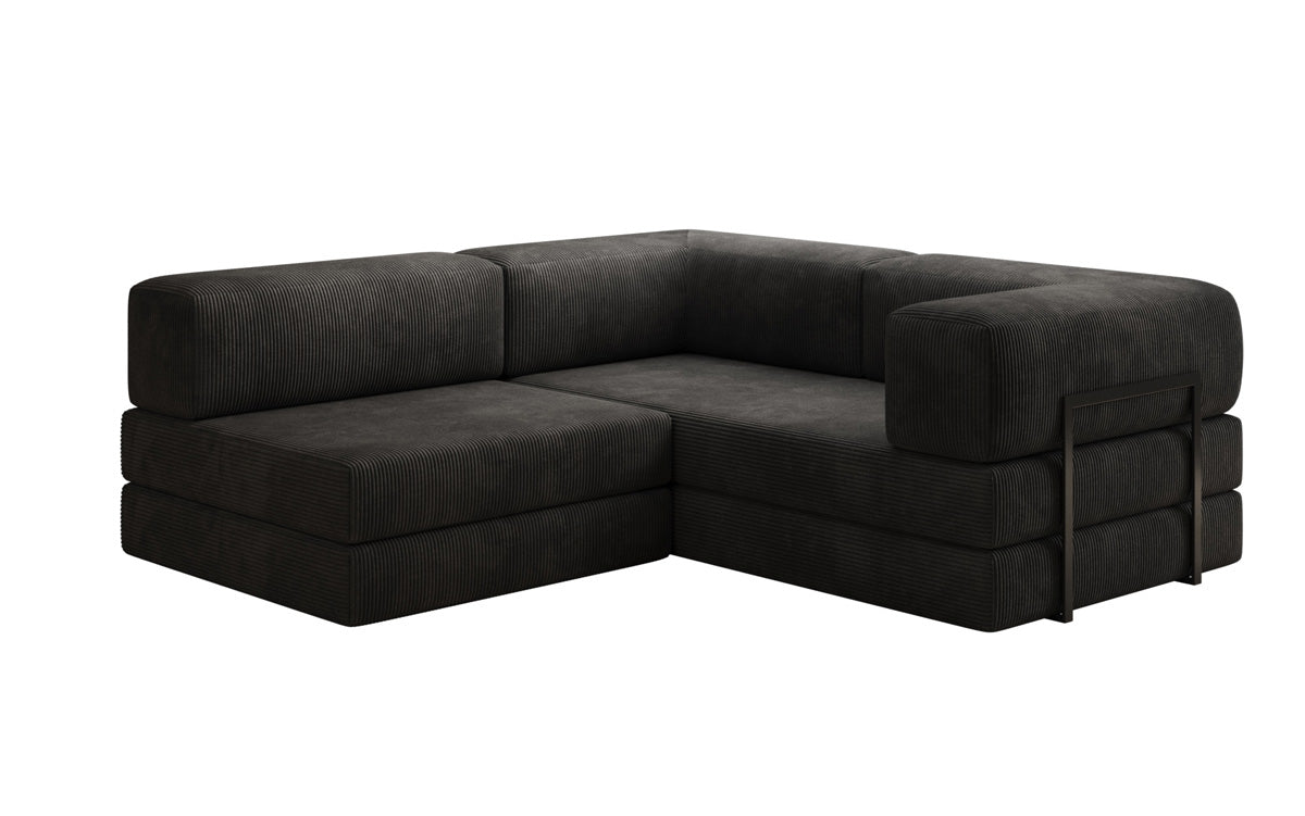 Designer Sofa Lazy L Mini in Corduroy
