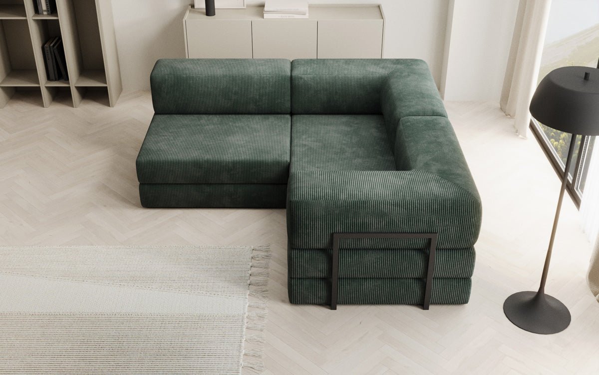 Designer Sofa Lazy L Mini in Corduroy