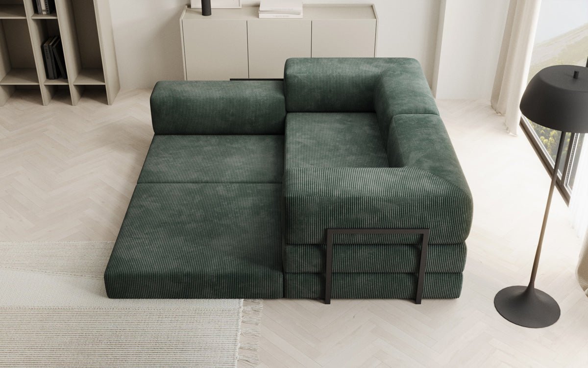 Designer Sofa Lazy L Mini in Corduroy