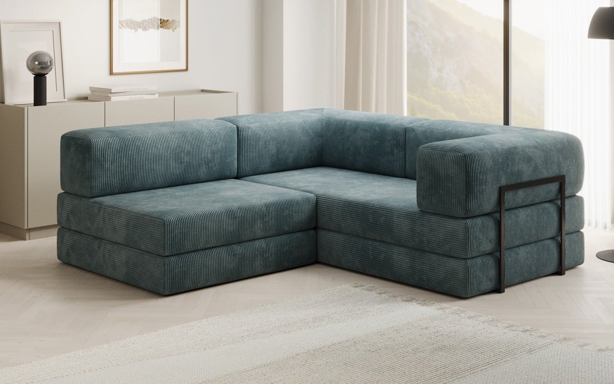 Designer Sofa Lazy L Mini in Corduroy