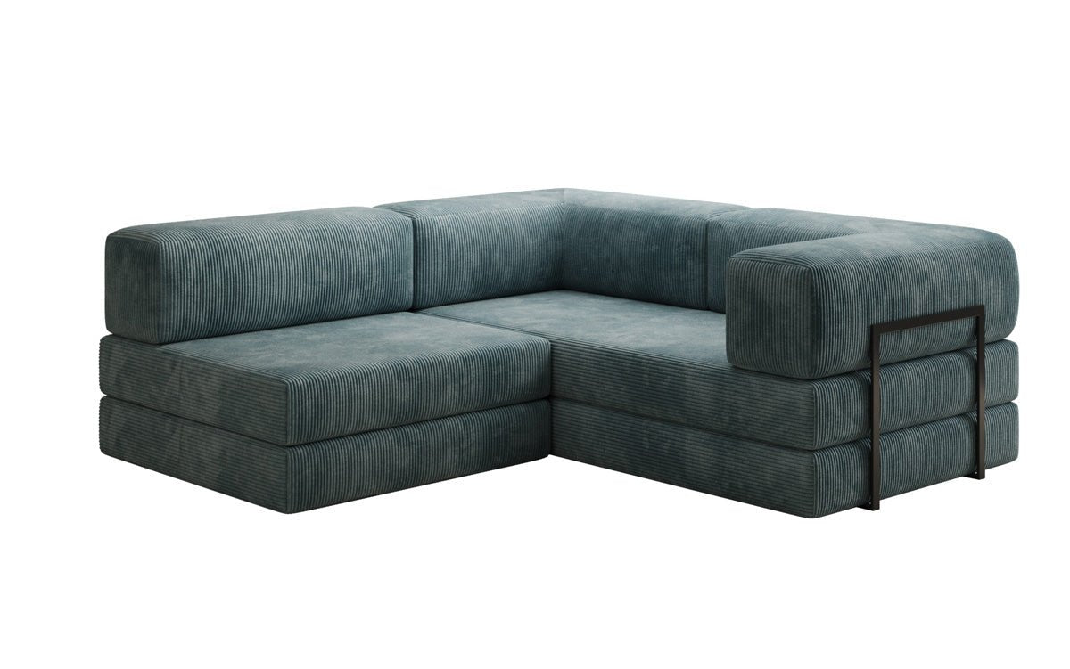 Designer Sofa Lazy L Mini in Corduroy