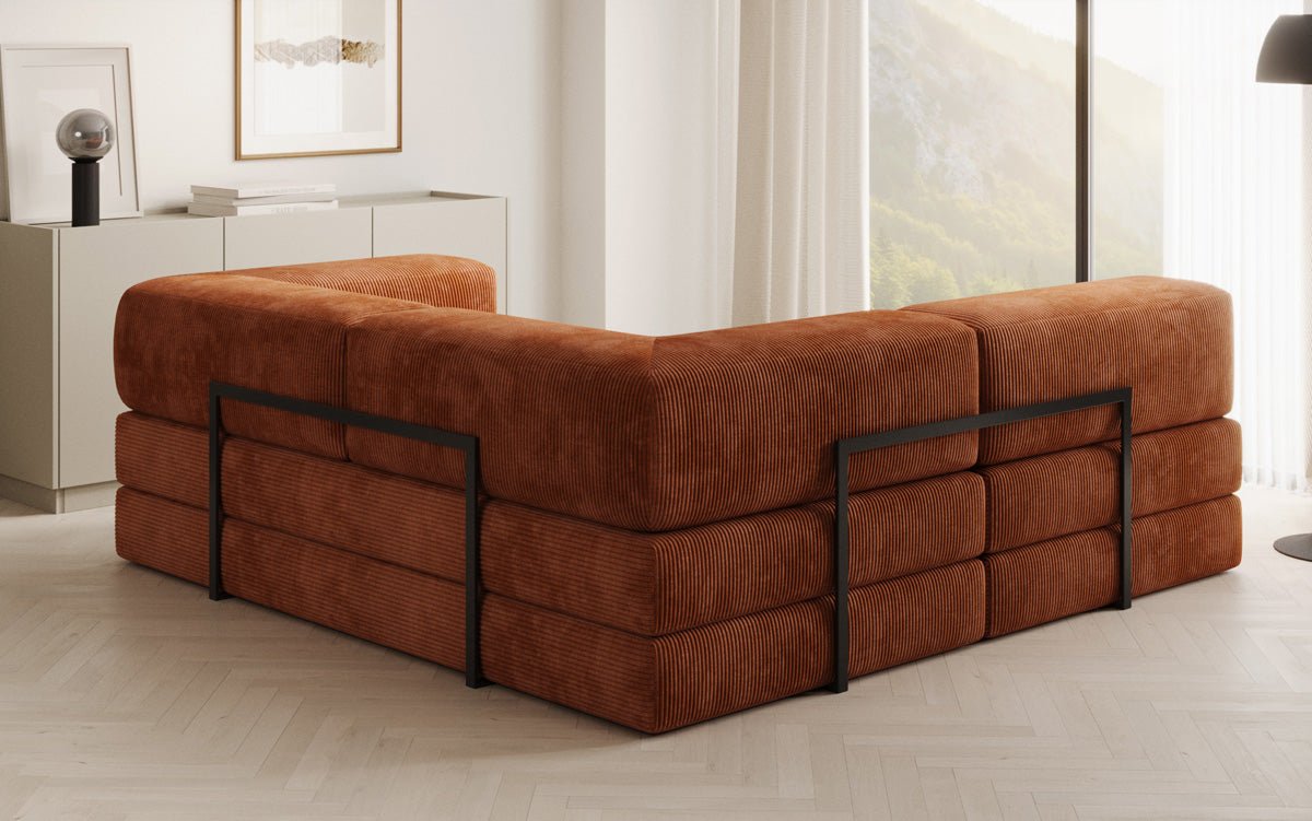 Designer Sofa Lazy L Mini in Corduroy