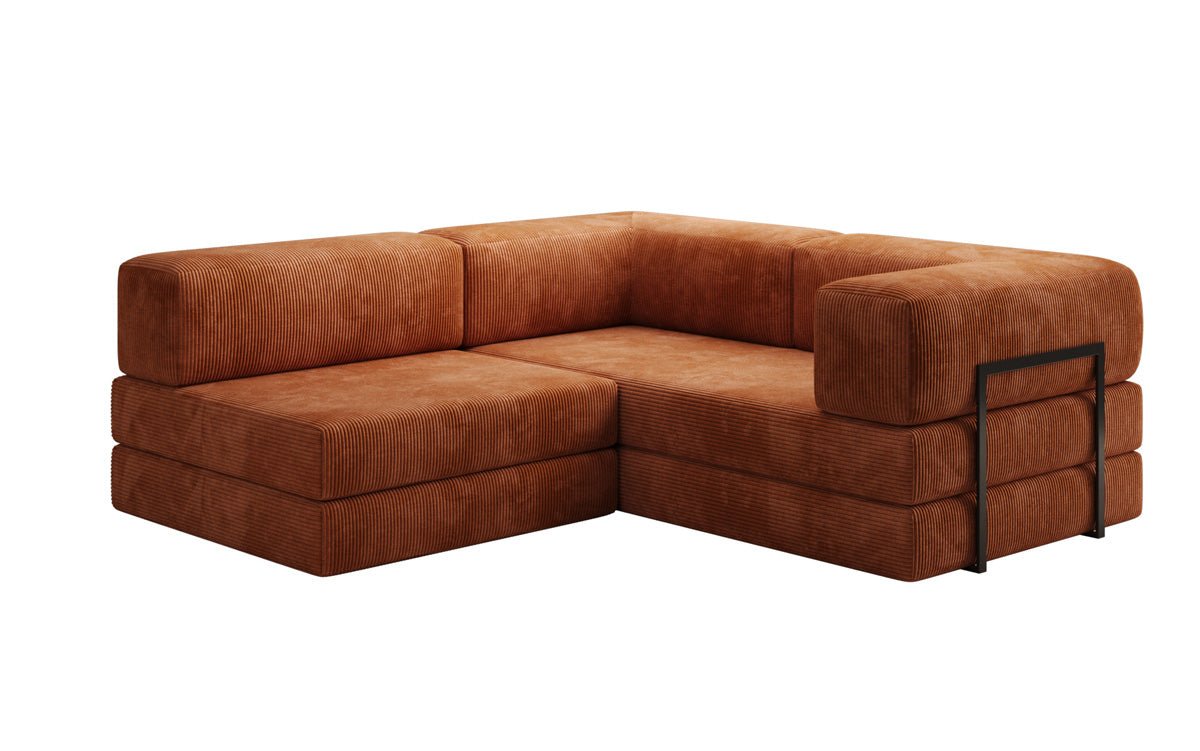 Designer Sofa Lazy L Mini in Corduroy