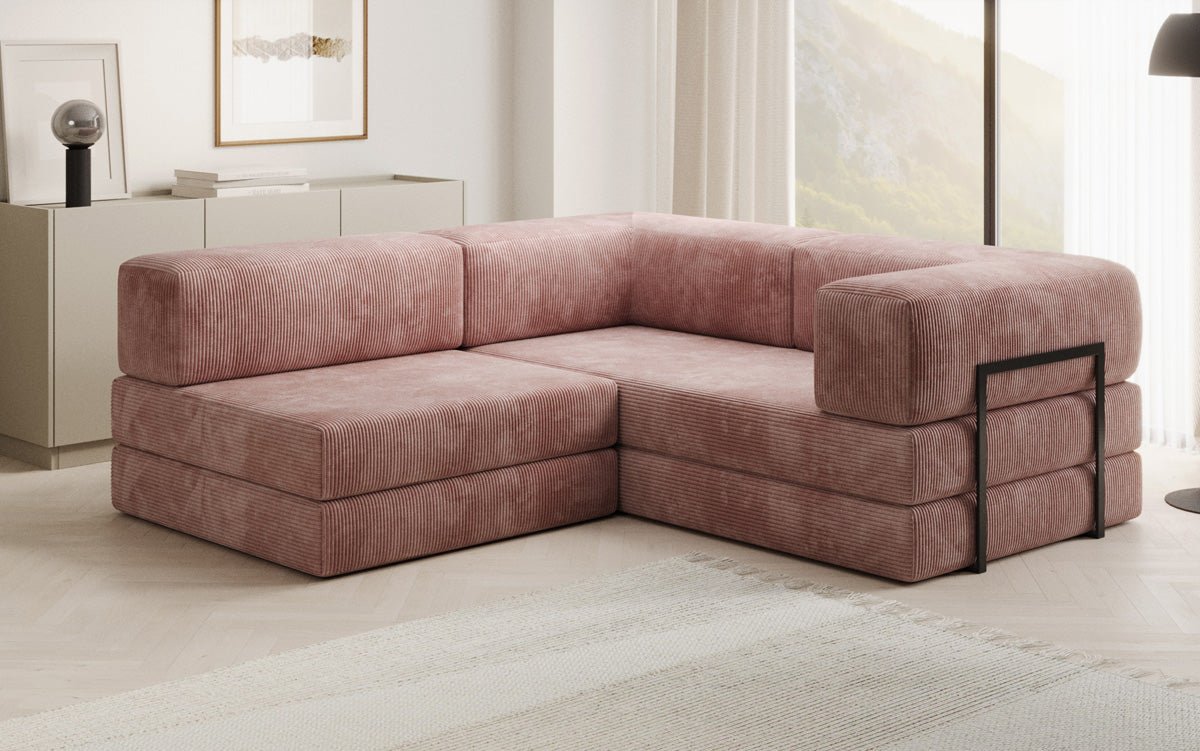 Designer Sofa Lazy L Mini in Corduroy