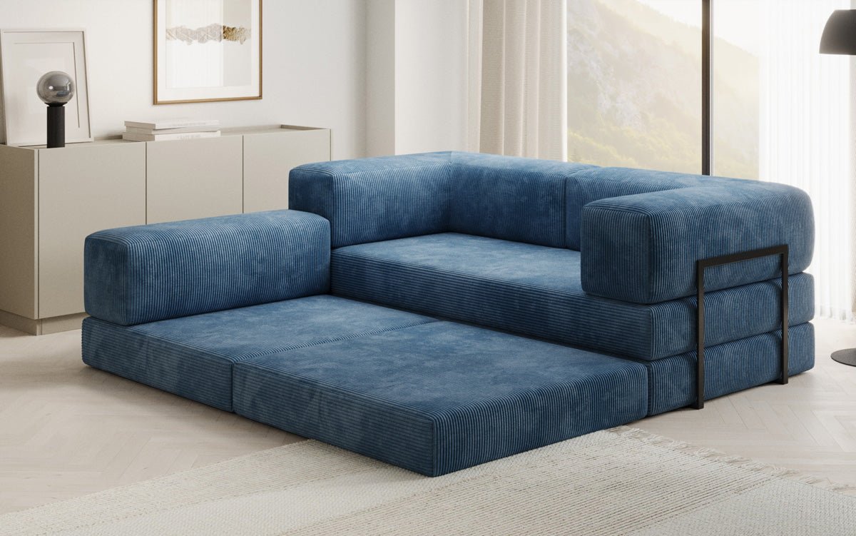 Designer Sofa Lazy L Mini in Corduroy