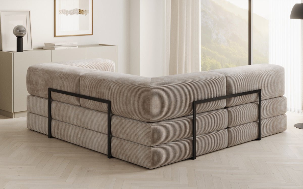Designer Sofa Lazy L Mini in Corduroy